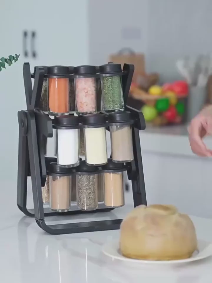 Porta Tempero Condimento Organização Cozinha 18 potes